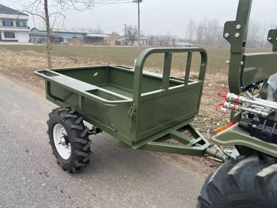 Tractors Müller T18 Tractor with Front Loader, Bucket, Bale Forks, Rotary Tiller, Plough and Trailer
